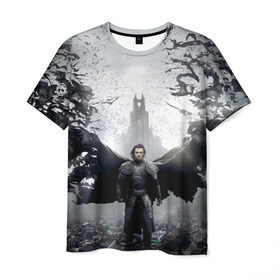 Мужская футболка 3D с принтом Дракула в Петрозаводске, 100% полиэфир | прямой крой, круглый вырез горловины, длина до линии бедер | дракула | фильм