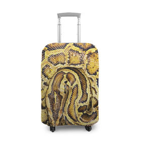 Чехол для чемодана 3D с принтом Змея в Петрозаводске, 86% полиэфир, 14% спандекс | двустороннее нанесение принта, прорези для ручек и колес | snake | анаконда | гадюка | змеиная | змея | кобра | кожа | кожура | удав | уж | червь | червяк | яд