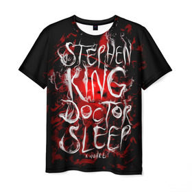 Мужская футболка 3D с принтом Стивен Кинг 10 в Петрозаводске, 100% полиэфир | прямой крой, круглый вырез горловины, длина до линии бедер | stephen king | стивен кинг