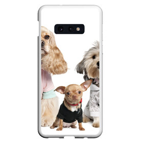 Чехол для Samsung S10E с принтом Дивные собачки в Петрозаводске, Силикон | Область печати: задняя сторона чехла, без боковых панелей | весёлый | животное | зверёк | игривый | классный | красивый | лучший друг человека | любимец | милый | охрана | пёс | питомец | прикольный | смешной | собака | собачонка | ум | щенок | щеночек