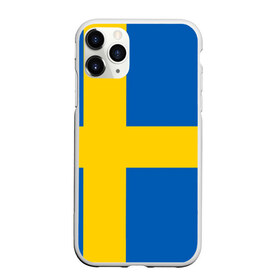 Чехол для iPhone 11 Pro матовый с принтом Швеция в Петрозаводске, Силикон |  | сборная | футбол