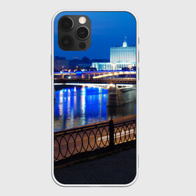 Чехол для iPhone 12 Pro Max с принтом Москва в Петрозаводске, Силикон |  | Тематика изображения на принте: moscow | город | ночной | пейзаж