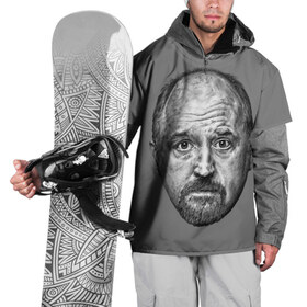Накидка на куртку 3D с принтом Louis CK в Петрозаводске, 100% полиэстер |  | Тематика изображения на принте: louis ck | stand up | луи си кей | стенд ап | стоя