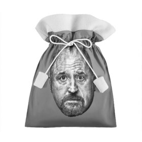Подарочный 3D мешок с принтом Louis CK в Петрозаводске, 100% полиэстер | Размер: 29*39 см | louis ck | stand up | луи си кей | стенд ап | стоя