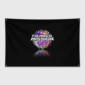 Флаг-баннер с принтом Trancemission в Петрозаводске, 100% полиэстер | размер 67 х 109 см, плотность ткани — 95 г/м2; по краям флага есть четыре люверса для крепления | trancemission |   |  trance mission | транс миссия | трансмиссия