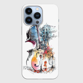 Чехол для iPhone 13 Pro с принтом Скрипка в Петрозаводске,  |  | Тематика изображения на принте: пейзаж музыка