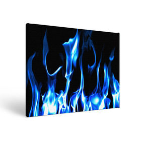 Холст прямоугольный с принтом Огонь в Петрозаводске, 100% ПВХ |  | Тематика изображения на принте: пламя | синее | яркий