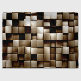 Плед 3D с принтом Кубики в Петрозаводске, 100% полиэстер | закругленные углы, все края обработаны. Ткань не мнется и не растягивается | серый | текстура