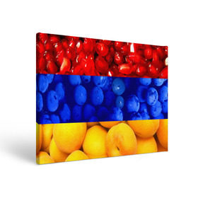 Холст прямоугольный с принтом Флаг Армении в Петрозаводске, 100% ПВХ |  | Тематика изображения на принте: армения | гранат | персик | слива | страны | флаг армении | фрукты