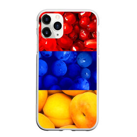Чехол для iPhone 11 Pro Max матовый с принтом Флаг Армении в Петрозаводске, Силикон |  | армения | гранат | персик | слива | страны | флаг армении | фрукты