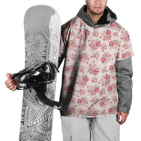 Накидка на куртку 3D с принтом Fashion sweet flower в Петрозаводске, 100% полиэстер |  | Тематика изображения на принте: паттерны | розовый | розы | узор