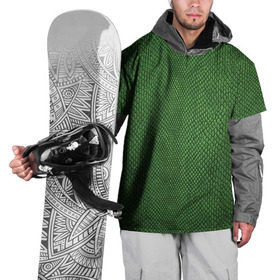 Накидка на куртку 3D с принтом Snake в Петрозаводске, 100% полиэстер |  | зеленый | змея | кожа | текстура