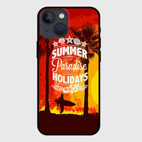 Чехол для iPhone 13 mini с принтом Summer Surf 2 в Петрозаводске,  |  | beach | party | summer | swag | trend | вечеринка | лето | популярное | сваг | свег | тренд | хит
