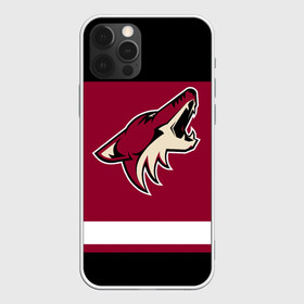 Чехол для iPhone 12 Pro с принтом Arizona Coyotes в Петрозаводске, силикон | область печати: задняя сторона чехла, без боковых панелей | arizona coyotes | hockey | nhl | нхл | хоккей