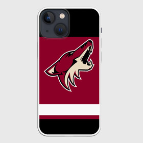 Чехол для iPhone 13 mini с принтом Arizona Coyotes в Петрозаводске,  |  | arizona coyotes | hockey | nhl | нхл | хоккей