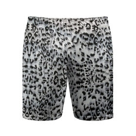 Мужские шорты 3D спортивные с принтом White Jaguar в Петрозаводске,  |  | Тематика изображения на принте: барс | леопард | ягуар