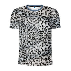 Мужская футболка 3D спортивная с принтом White Jaguar в Петрозаводске, 100% полиэстер с улучшенными характеристиками | приталенный силуэт, круглая горловина, широкие плечи, сужается к линии бедра | Тематика изображения на принте: барс | леопард | ягуар