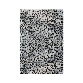 Обложка для паспорта матовая кожа с принтом White Jaguar в Петрозаводске, натуральная матовая кожа | размер 19,3 х 13,7 см; прозрачные пластиковые крепления | барс | леопард | ягуар