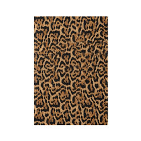 Обложка для паспорта матовая кожа с принтом Jaguar в Петрозаводске, натуральная матовая кожа | размер 19,3 х 13,7 см; прозрачные пластиковые крепления | оцелот | пума | текстура | ягуар