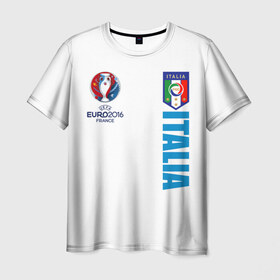Мужская футболка 3D с принтом Евро 2016 в Петрозаводске, 100% полиэфир | прямой крой, круглый вырез горловины, длина до линии бедер | евро
