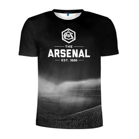Мужская футболка 3D спортивная с принтом Arsenal FC в Петрозаводске, 100% полиэстер с улучшенными характеристиками | приталенный силуэт, круглая горловина, широкие плечи, сужается к линии бедра | арсенал