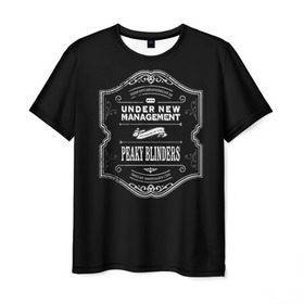 Мужская футболка 3D с принтом Peaky Blinders 3 в Петрозаводске, 100% полиэфир | прямой крой, круглый вырез горловины, длина до линии бедер | peaky blinders | козырьки | козырьки сериал | острые козырьки | томас шелби