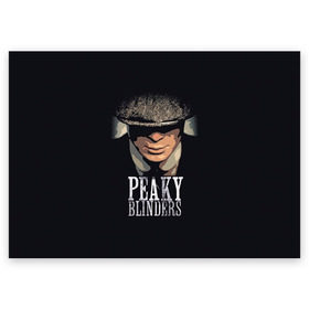Поздравительная открытка с принтом Peaky Blinders 5 в Петрозаводске, 100% бумага | плотность бумаги 280 г/м2, матовая, на обратной стороне линовка и место для марки
 | peaky blinders | козырьки | козырьки сериал | острые козырьки | томас шелби