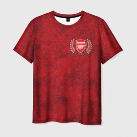 Мужская футболка 3D с принтом Arsenal в Петрозаводске, 100% полиэфир | прямой крой, круглый вырез горловины, длина до линии бедер | арсенал