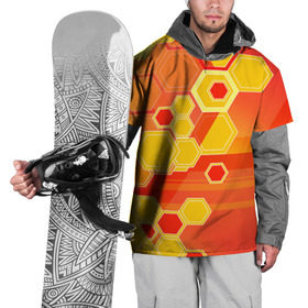 Накидка на куртку 3D с принтом Соты в Петрозаводске, 100% полиэстер |  | abstraction | art | background | bright | color | honeycomb | light | pattern | абстракция | искусство | рисунок | свет | соты | фон | цвет | яркий