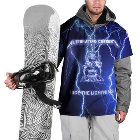 Накидка на куртку 3D с принтом Metallica - Ride the Lightning в Петрозаводске, 100% полиэстер |  | Тематика изображения на принте: album | metal | metallica | ride the lightning | rock | альбом | метал | металлика | молния | рок