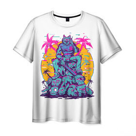 Мужская футболка 3D с принтом Hotline Miami 12 в Петрозаводске, 100% полиэфир | прямой крой, круглый вырез горловины, длина до линии бедер | Тематика изображения на принте: game | hotline miami | hotlinemiami | игры | майями | хотлайн | хотланй майами