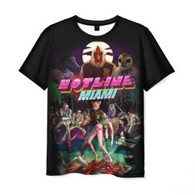 Мужская футболка 3D с принтом Hotline Miami 17 в Петрозаводске, 100% полиэфир | прямой крой, круглый вырез горловины, длина до линии бедер | game | hotline miami | hotlinemiami | игры | майями | хотлайн | хотланй майами