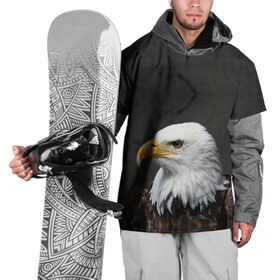 Накидка на куртку 3D с принтом Орел 3 в Петрозаводске, 100% полиэстер |  | Тематика изображения на принте: орел | птица | ястреб