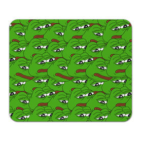 Коврик прямоугольный с принтом Sad frogs в Петрозаводске, натуральный каучук | размер 230 х 185 мм; запечатка лицевой стороны | Тематика изображения на принте: frog | грустная | жаба | мем | мемы