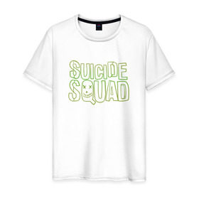 Мужская футболка хлопок с принтом Отряд самоубийц в Петрозаводске, 100% хлопок | прямой крой, круглый вырез горловины, длина до линии бедер, слегка спущенное плечо. | 