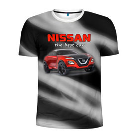 Мужская футболка 3D спортивная с принтом Nissan - лучшая машина в Петрозаводске, 100% полиэстер с улучшенными характеристиками | приталенный силуэт, круглая горловина, широкие плечи, сужается к линии бедра | nissan | авто | автомобиль | ниссан