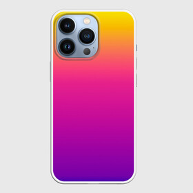 Чехол для iPhone 13 Pro с принтом Чёткий градиент в Петрозаводске,  |  | cs:go | градиент | диджей | желтый | музыка | розовый | синий | фиолетовый | чёткий