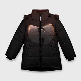 Зимняя куртка для девочек 3D с принтом Wu-tang Clan в Петрозаводске, ткань верха — 100% полиэстер; подклад — 100% полиэстер, утеплитель — 100% полиэстер. | длина ниже бедра, удлиненная спинка, воротник стойка и отстегивающийся капюшон. Есть боковые карманы с листочкой на кнопках, утяжки по низу изделия и внутренний карман на молнии. 

Предусмотрены светоотражающий принт на спинке, радужный светоотражающий элемент на пуллере молнии и на резинке для утяжки. | gza | hip hop | rza | wu fam | ву танг клан | хип хоп
