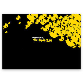 Поздравительная открытка с принтом Wu-Tang clan в Петрозаводске, 100% бумага | плотность бумаги 280 г/м2, матовая, на обратной стороне линовка и место для марки
 | wu tang