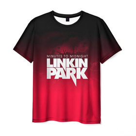 Мужская футболка 3D с принтом Linkin Park в Петрозаводске, 100% полиэфир | прямой крой, круглый вырез горловины, длина до линии бедер | linkin park