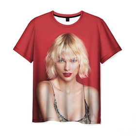Мужская футболка 3D с принтом Taylor Swift в Петрозаводске, 100% полиэфир | прямой крой, круглый вырез горловины, длина до линии бедер | Тематика изображения на принте: звезда | знаменитость | музыка | певица