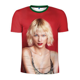 Мужская футболка 3D спортивная с принтом Taylor Swift в Петрозаводске, 100% полиэстер с улучшенными характеристиками | приталенный силуэт, круглая горловина, широкие плечи, сужается к линии бедра | звезда | знаменитость | музыка | певица