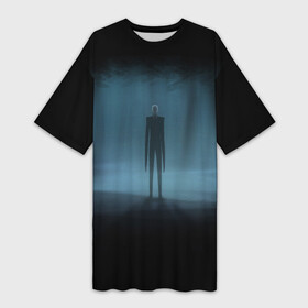 Платье-футболка 3D с принтом Слендермен Slender man в Петрозаводске,  |  | man | slender | slender man | крипота | слендер | тонкий | тонкий человек | человек
