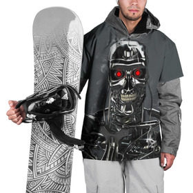 Накидка на куртку 3D с принтом Терминатор 2 в Петрозаводске, 100% полиэстер |  | terminator | арнольд шварценнегер | боевик | робот