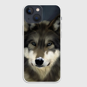 Чехол для iPhone 13 mini с принтом Картина волк в Петрозаводске,  |  | волк | животные | собака