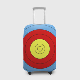 Чехол для чемодана 3D с принтом Мишень для лука в Петрозаводске, 86% полиэфир, 14% спандекс | двустороннее нанесение принта, прорези для ручек и колес | оружие | спорт | стрельба