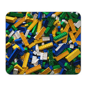 Коврик прямоугольный с принтом Конструктор LEGO в Петрозаводске, натуральный каучук | размер 230 х 185 мм; запечатка лицевой стороны | игрушка | конструктор | лего