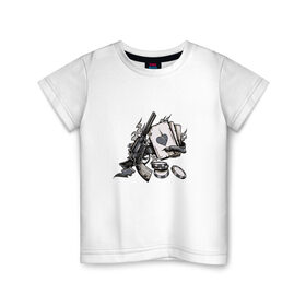 Детская футболка хлопок с принтом Дикий Запад в Петрозаводске, 100% хлопок | круглый вырез горловины, полуприлегающий силуэт, длина до линии бедер | 