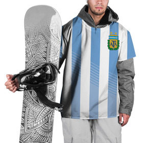 Накидка на куртку 3D с принтом Сборная Аргентины по футболу в Петрозаводске, 100% полиэстер |  | argentina | аргентина