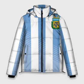 Мужская зимняя куртка 3D с принтом Сборная Аргентины по футболу в Петрозаводске, верх — 100% полиэстер; подкладка — 100% полиэстер; утеплитель — 100% полиэстер | длина ниже бедра, свободный силуэт Оверсайз. Есть воротник-стойка, отстегивающийся капюшон и ветрозащитная планка. 

Боковые карманы с листочкой на кнопках и внутренний карман на молнии. | Тематика изображения на принте: argentina | аргентина